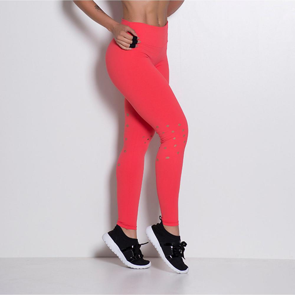 Calça Fitness Corte Laser Bolinhas LG321